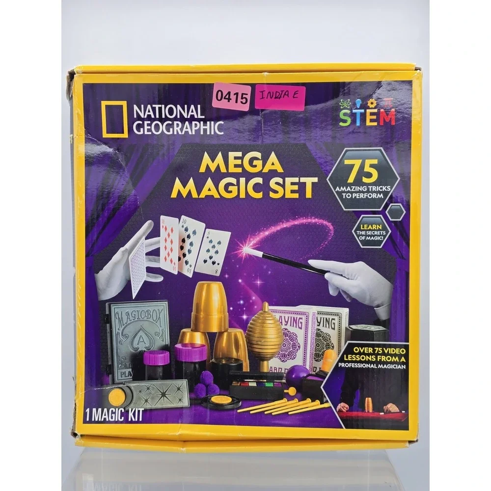 National Geographic Mega Magic Set -More‎ Than 75 Tricks STEM - Damage Box New